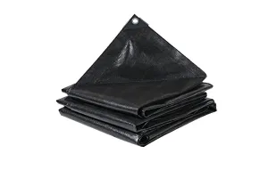 Rapid issue resolution Cover Multipurpose Tarp Waterproof Endless choices Black Tarp Protective Poly Cover