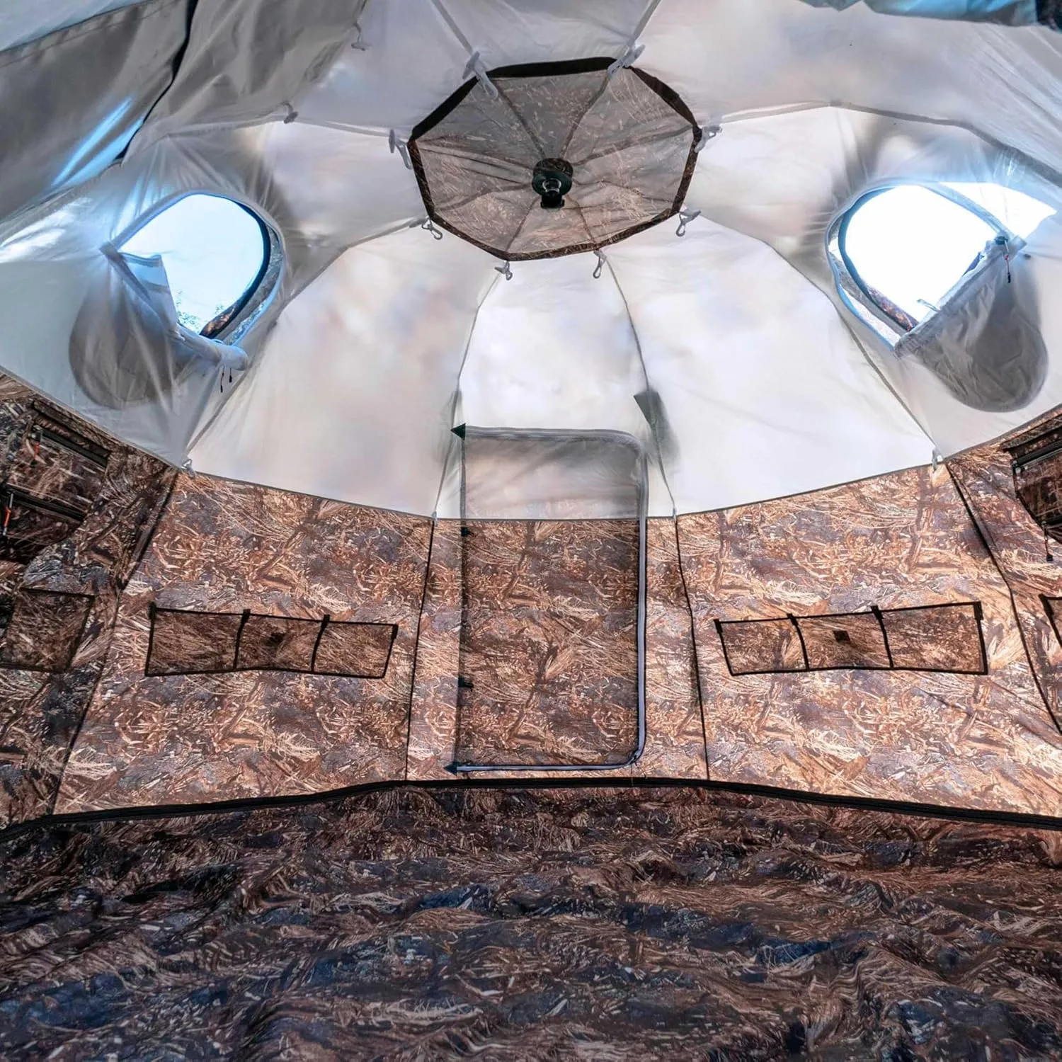 Rbm Outdoors Hot Tent with Stove Jack, Easy Setup 4 Season Winter Tents for Camping, Cold Weather Wall Double Layer Waterproof & Windproof Shelter
