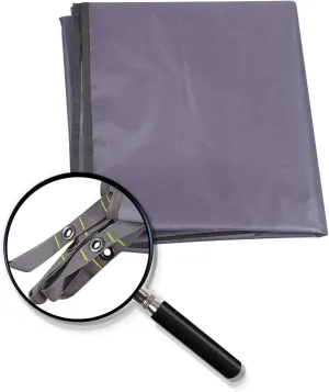 REDCAMP Large Waterproof Camping Tarp Lightweight, Multifunctional Insulated Tent Footprint for Camping Hiking Backpacking, Grey 118"x116"