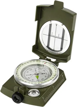 Retro Compass,Feng Shui Compass,Multifunctional Professional Compass Outdoor Climbing Compass Travel Geological Compass High-Precision Luminous Metal Compass Ancient Chinese Compass