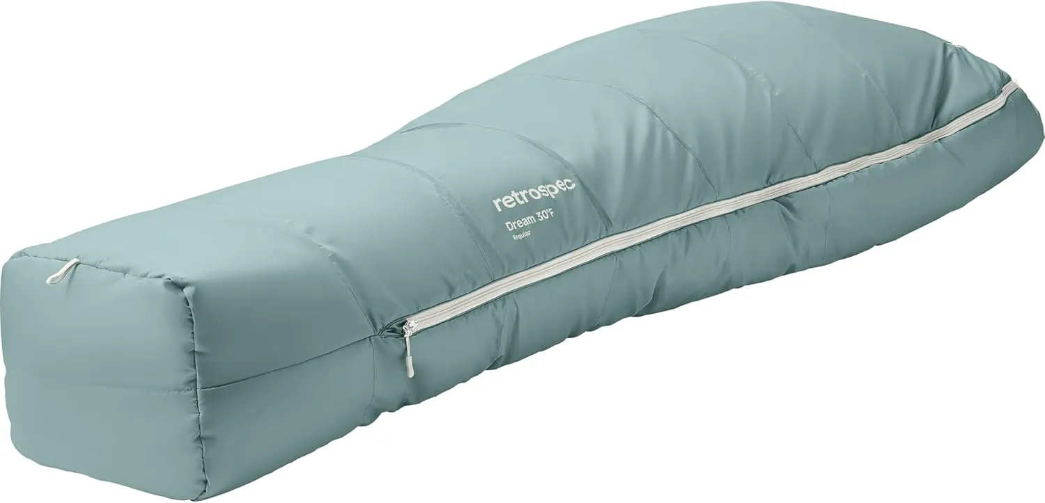 Retrospec Dream Sleeping Bag - 5, 15, 30 Mummy for Camping, Insulated Cold Weather, Lightweight Stuff Sack, Water-Resistant, Adjustable Draw Cords, Adult