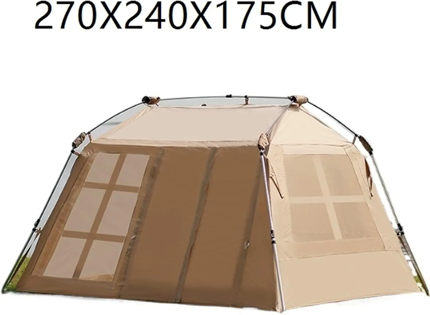 Ridge Tent Outdoor Camping Vinyl Tent Portable Folding Automatic Thickening Rainproof Overnight Tent