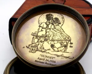 Robert Browning Saying Engraved Compass Perfect Valentines Day gfit, Anniversary, Wedding, Love, Unusual, Collectible Nautical Compass