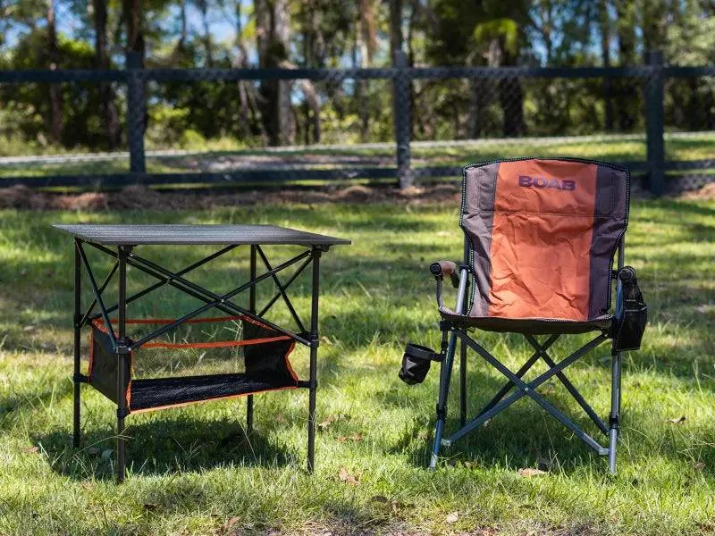Roll-up Camping Table With Basket by BOAB