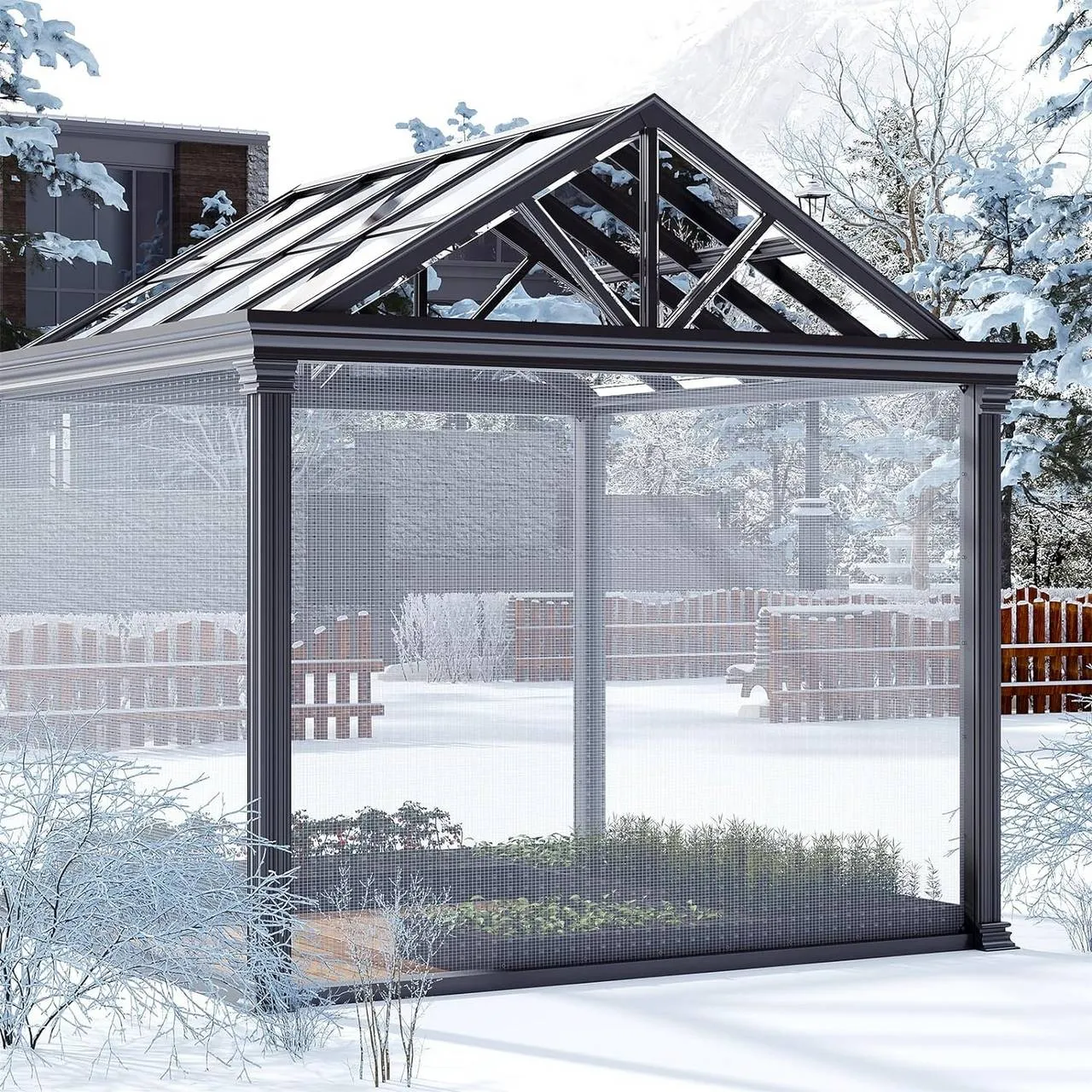 Rootz Waterproof Tarpaulin PE - Transparent Tarp - UV Resistant - Reinforced Corners - 3m x 4m - Weatherproof Outdoor Cover