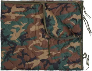 Rothco Enhanced G.I. Type Rip-Stop Poncho Liner With Zipper (Woodland Camo)