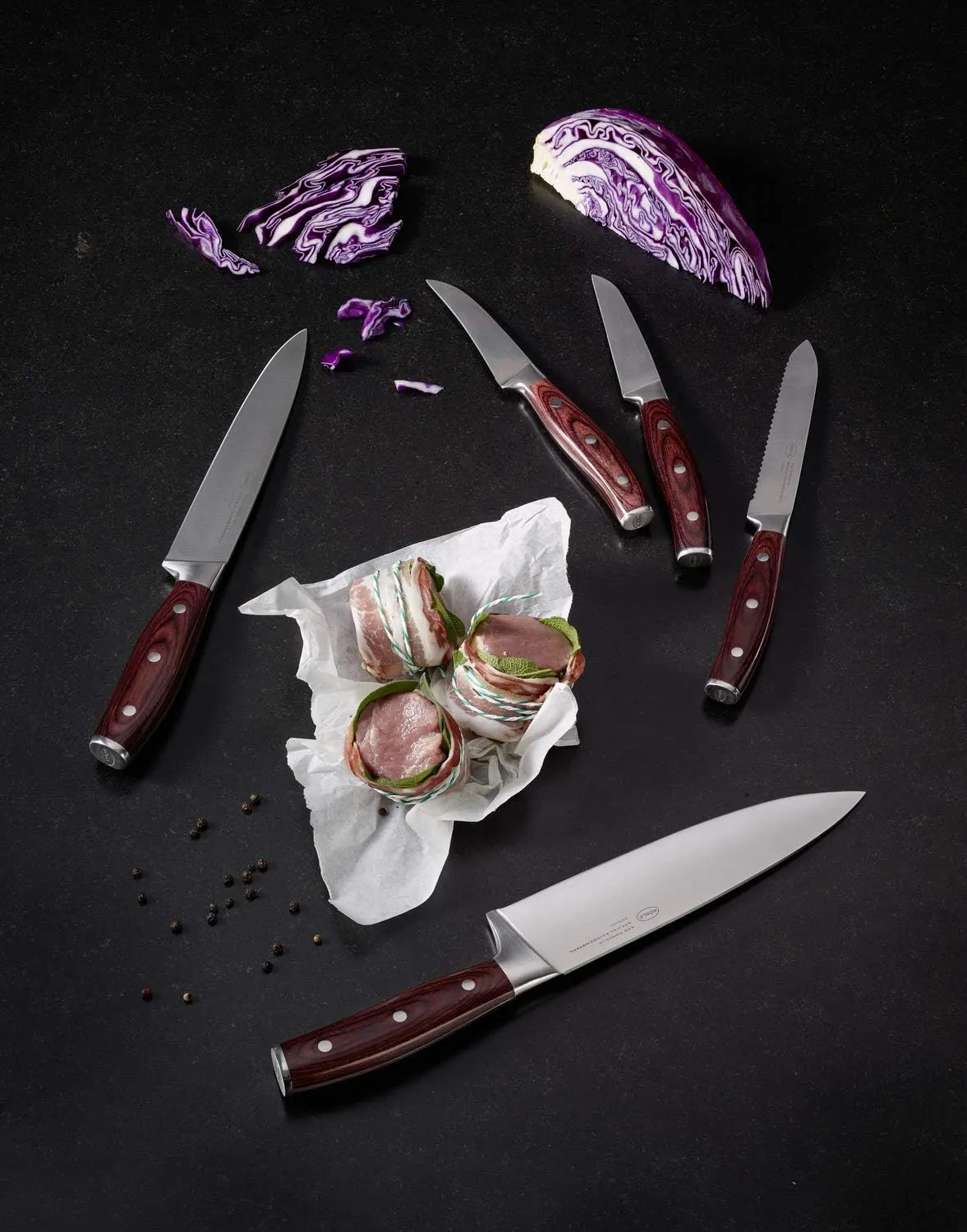 Rösle Rockwood Knife Collection, Bread Knife, 7.8-inch Blade
