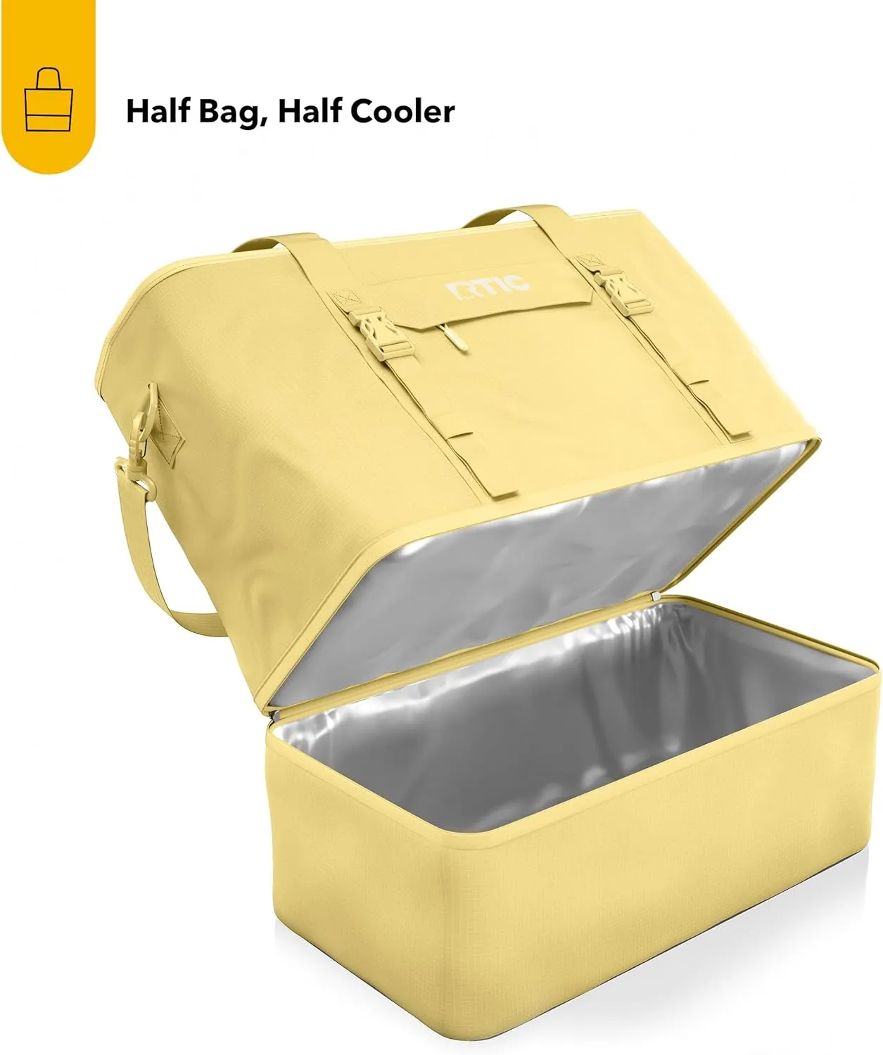 RTIC 2-in-1 Chillout Bag Soft Insulated Cooler Tote, Portable, for Lunch, Beach, Travel, Drink, Beverage, Car, Camping, Picnic, 24-Can Capacity,
