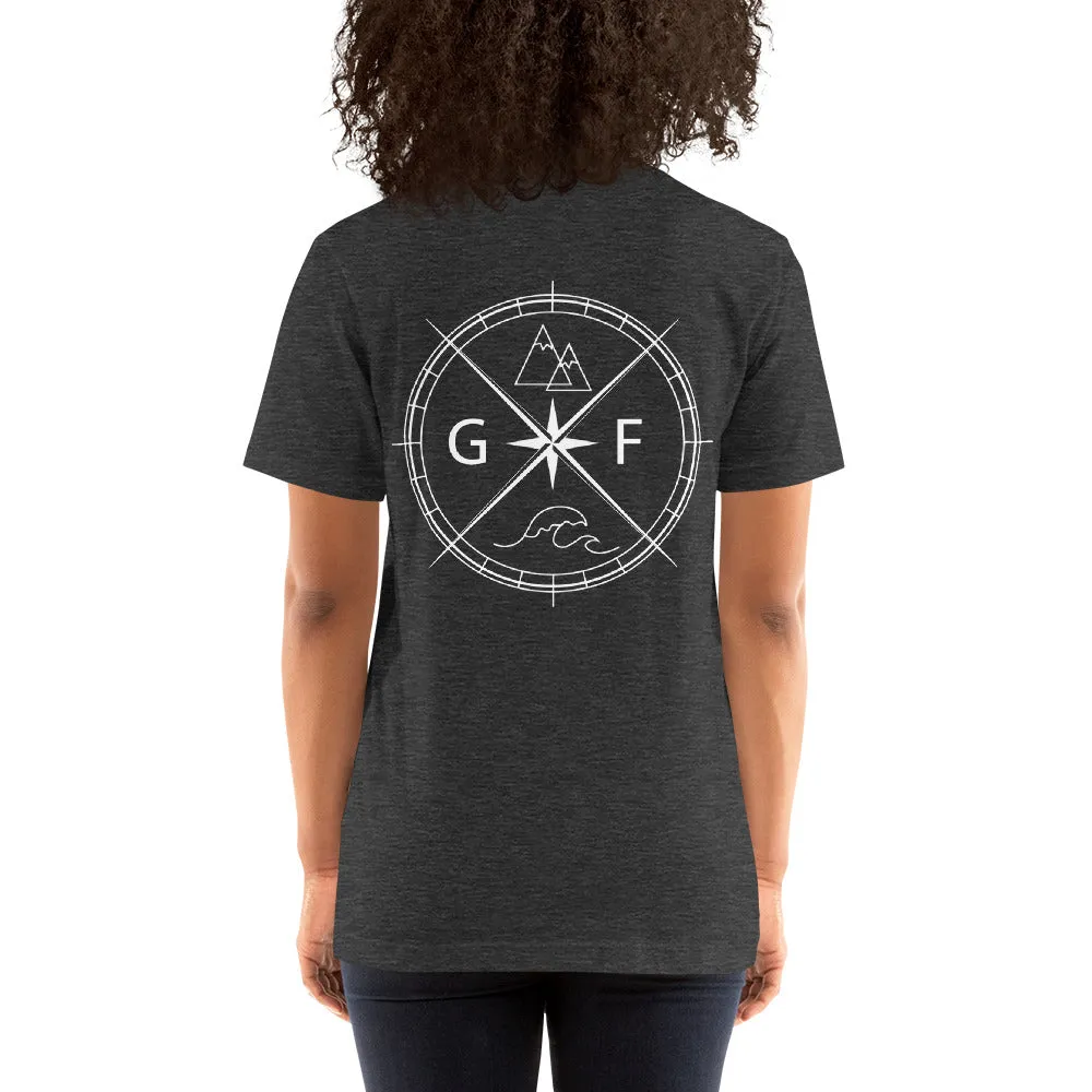 SALE! Compass Shirt Black and White Text