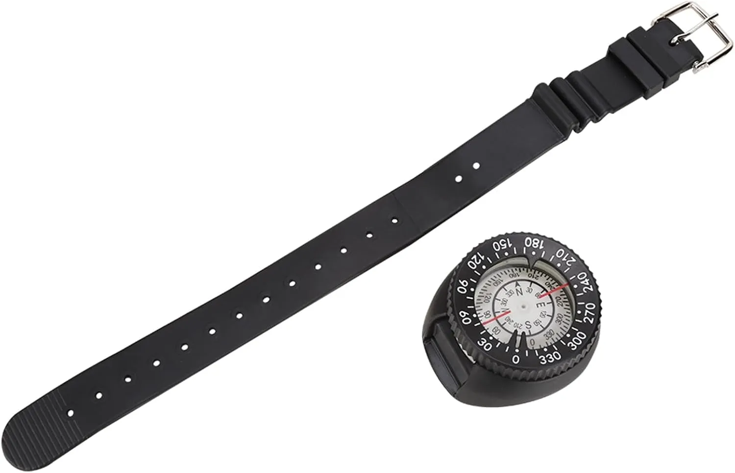 Scuba Compass, Waterproof Wrist Compass Southern, Lightweight Potable Compass with Luminous Dial for Underwater Caving, Scuba Diving, Snorkeling, Spearfishing