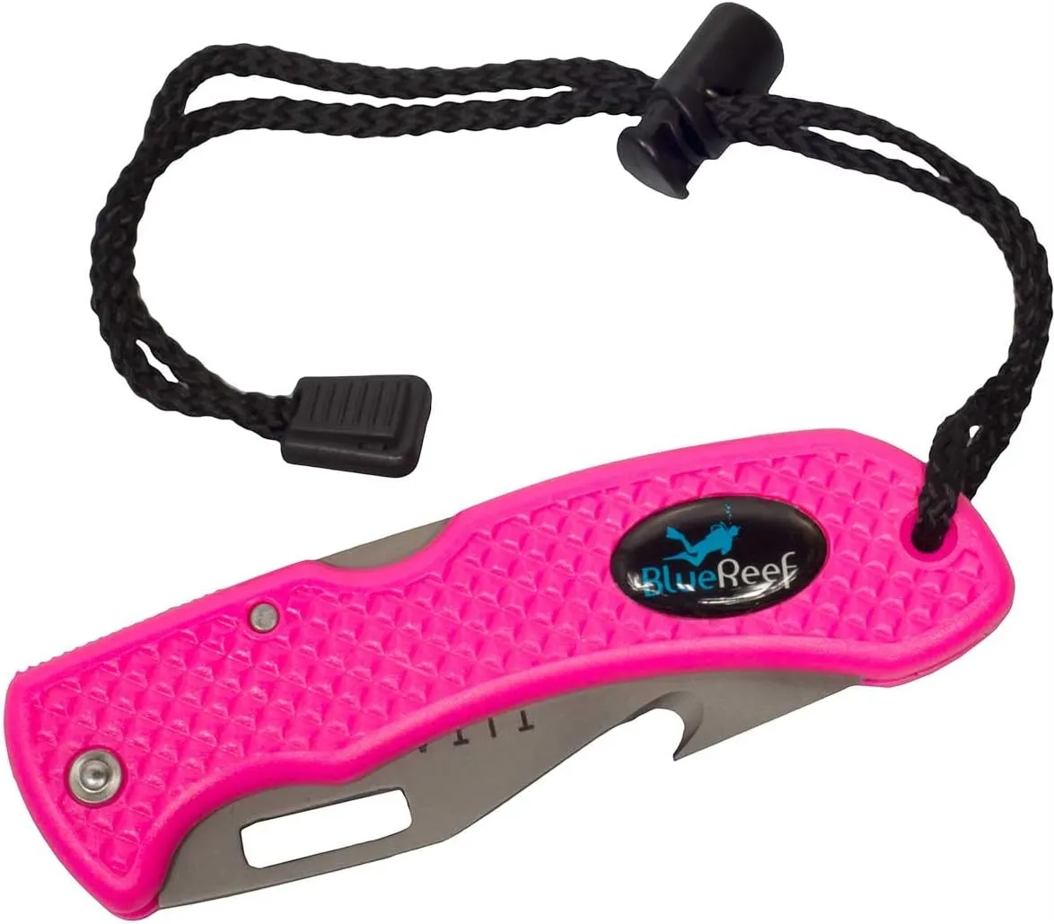 Scuba Titanium Folding Knife - Green