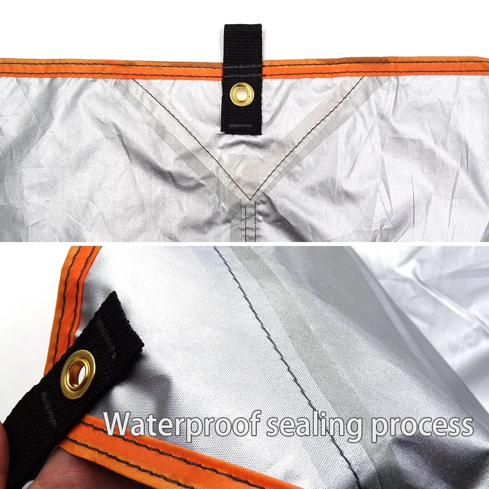 SDJMa Camping Hammock Tarp with Storage Bag & Ropes & Ground Nail Set.