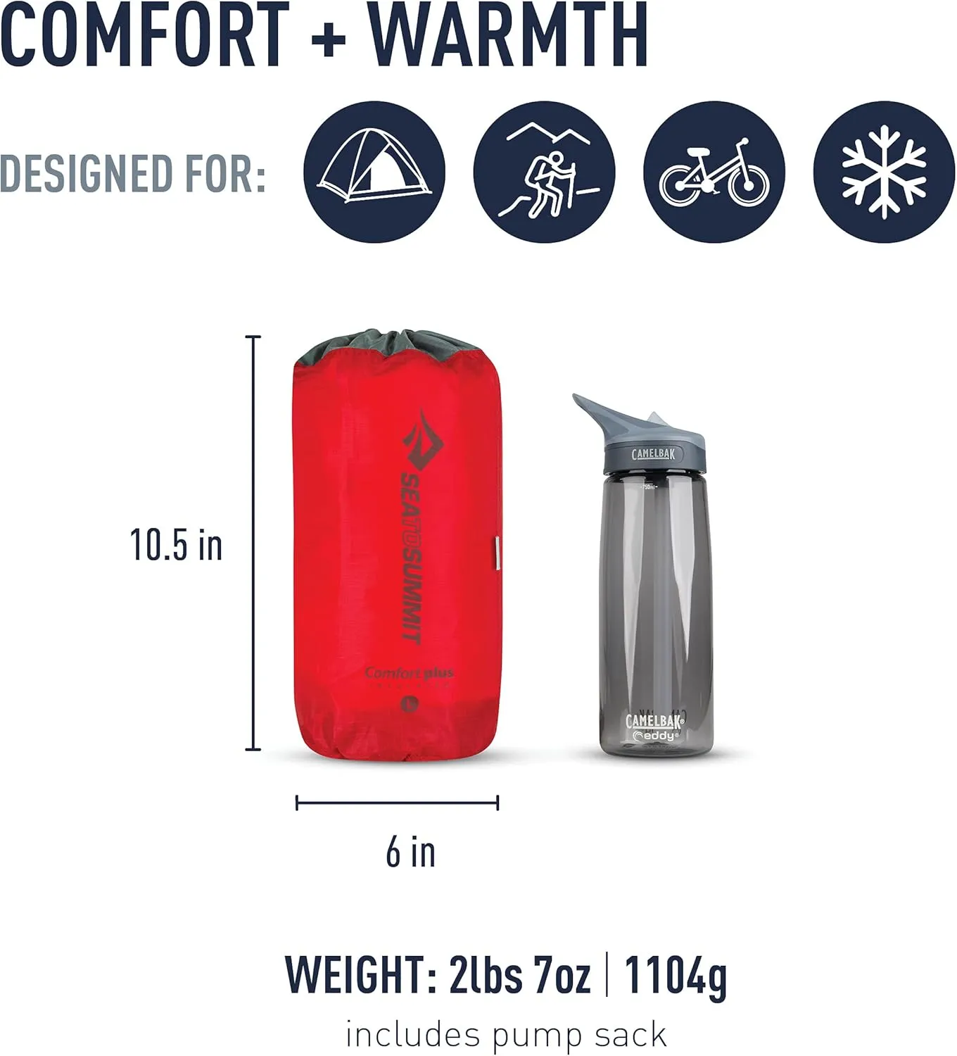 Sea to Summit Comfort Plus Insulated Camping Air Mattress