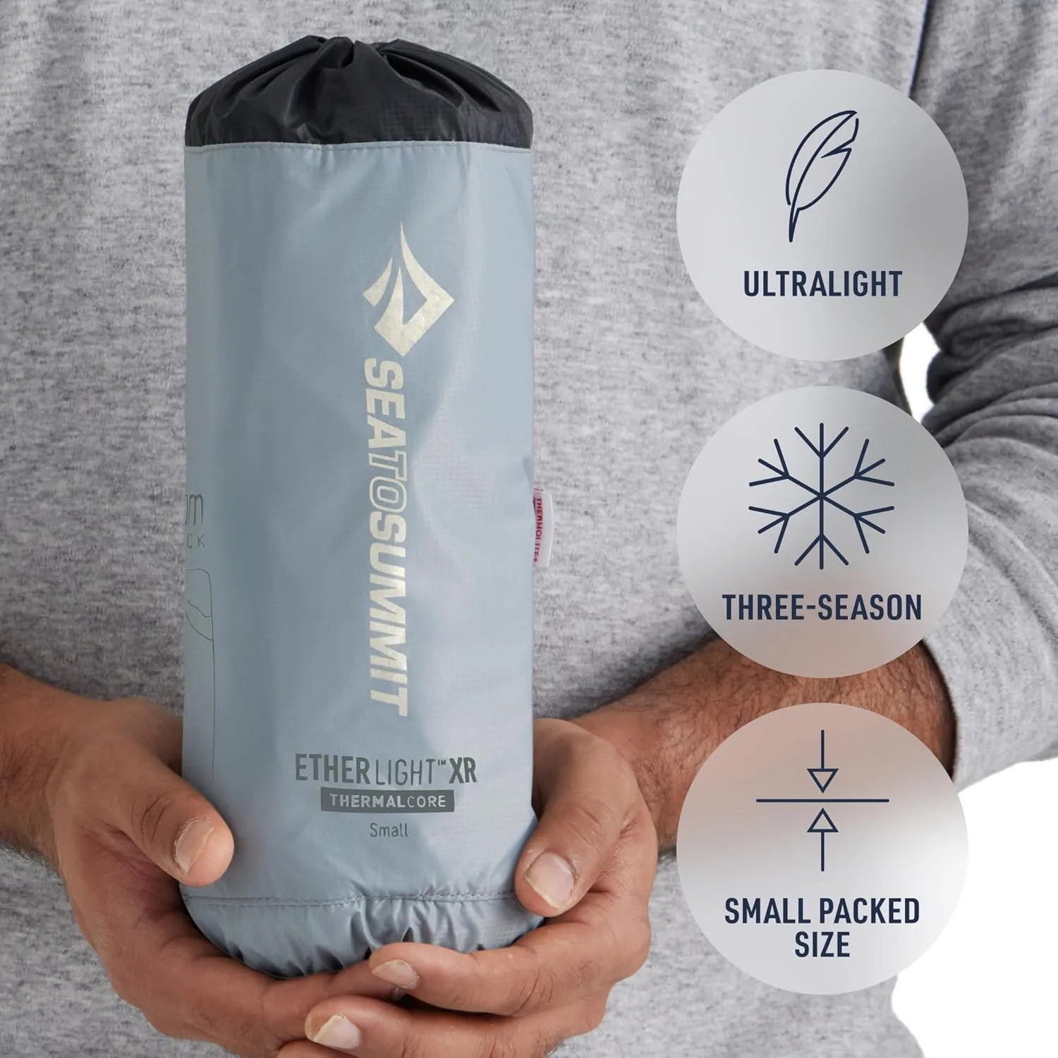 Sea to Summit Ether Light XR Insulated Sleeping Pad, Rectangular - Regular (72 x 25 x 4 inches)