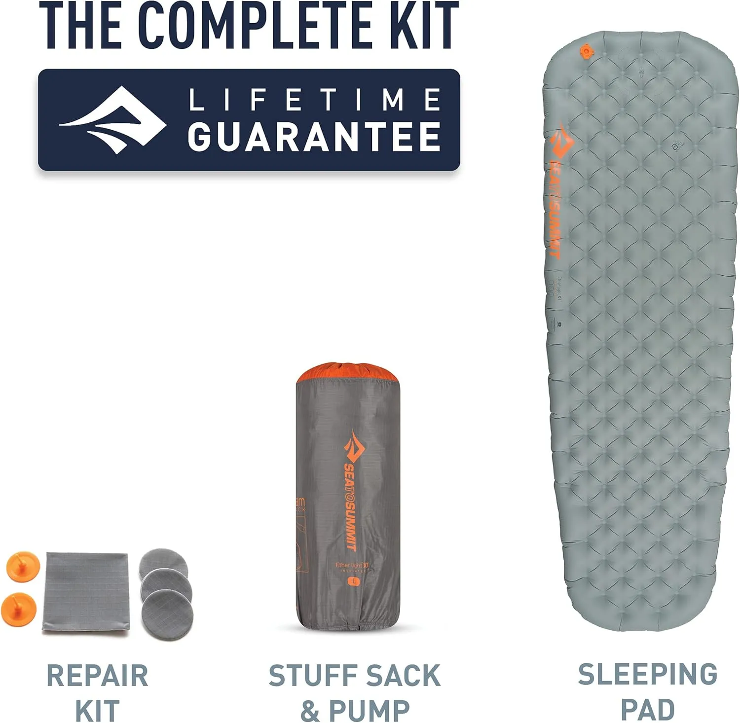 Sea to Summit Ether Light XT Extra-Thick Insulated Sleeping Pad, Tapered - Small (66 x 21.5 x 4 inches)