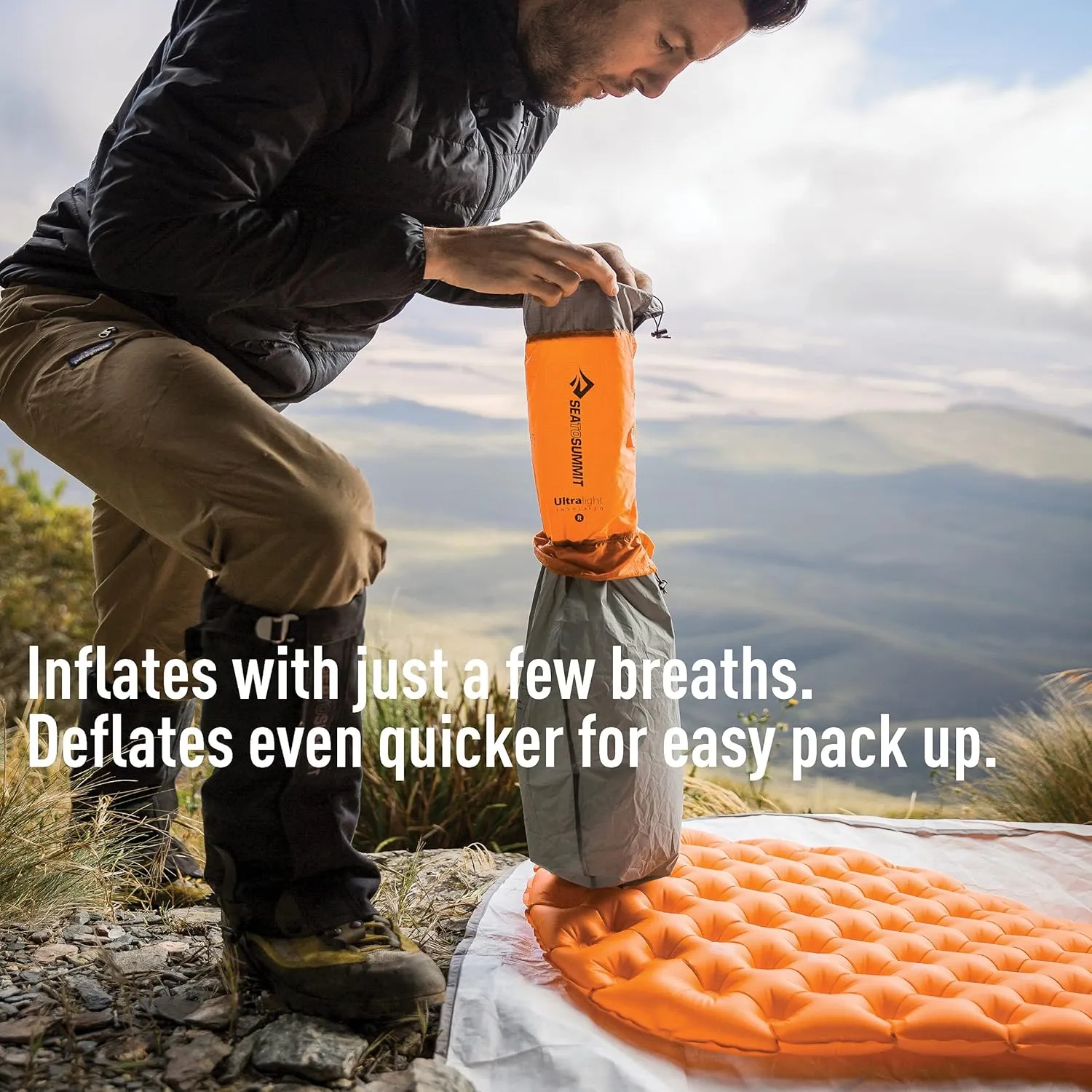 Sea to Summit Ultralight Insulated Backpacking Sleeping Pad, Small (66 x 21.5 x 2 inches)