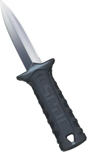 SEAC Samurai, Diving knife with Safe Holster and Velcro strap, Small