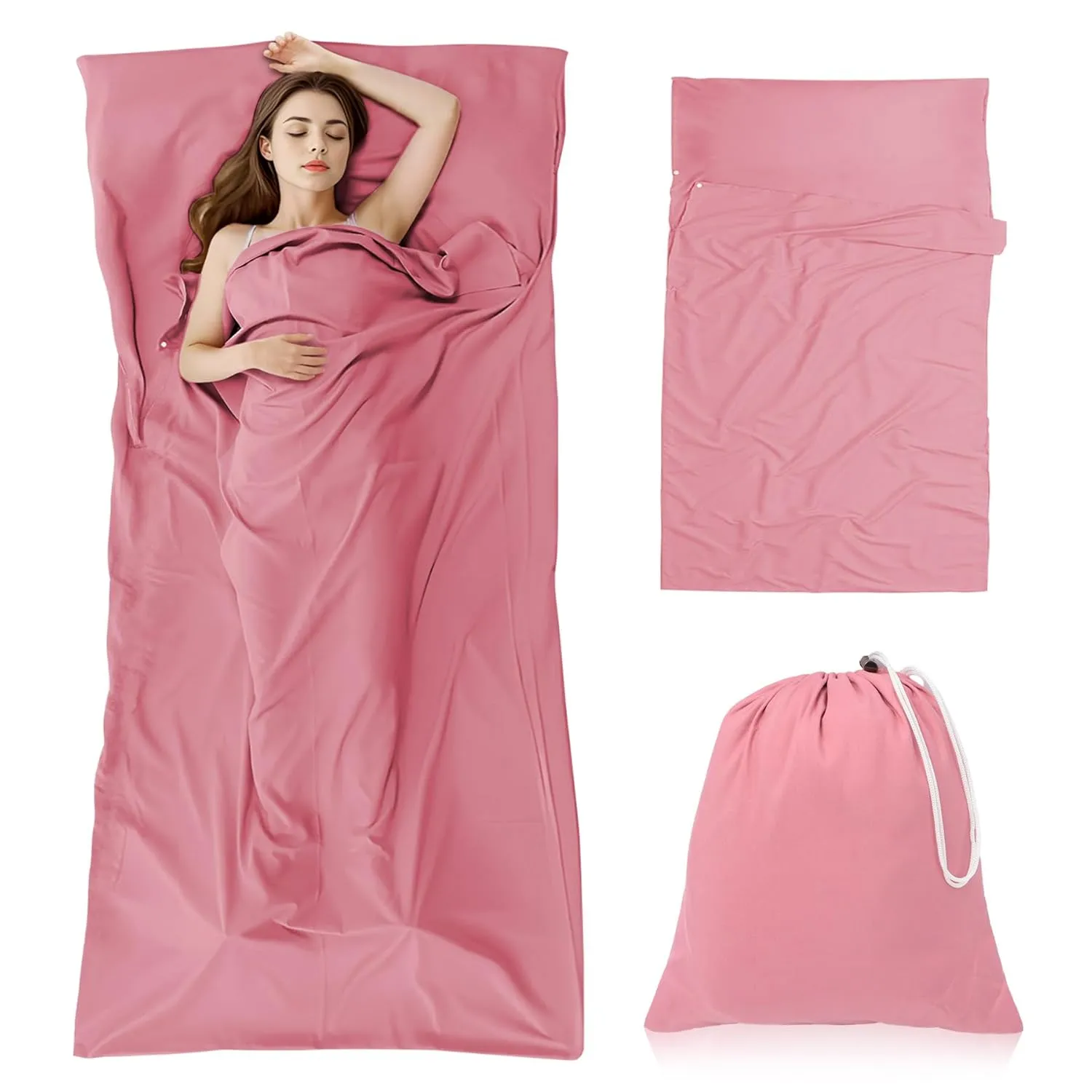 Self Tan Sleep Sack Breathable Protect Sheets From Self Tanner, Lightweight Poly Self Tanning Sheet Protector, Self Tanner Sleeping Bag, Travel And Camping Sheet, Sleeping Bag Liner