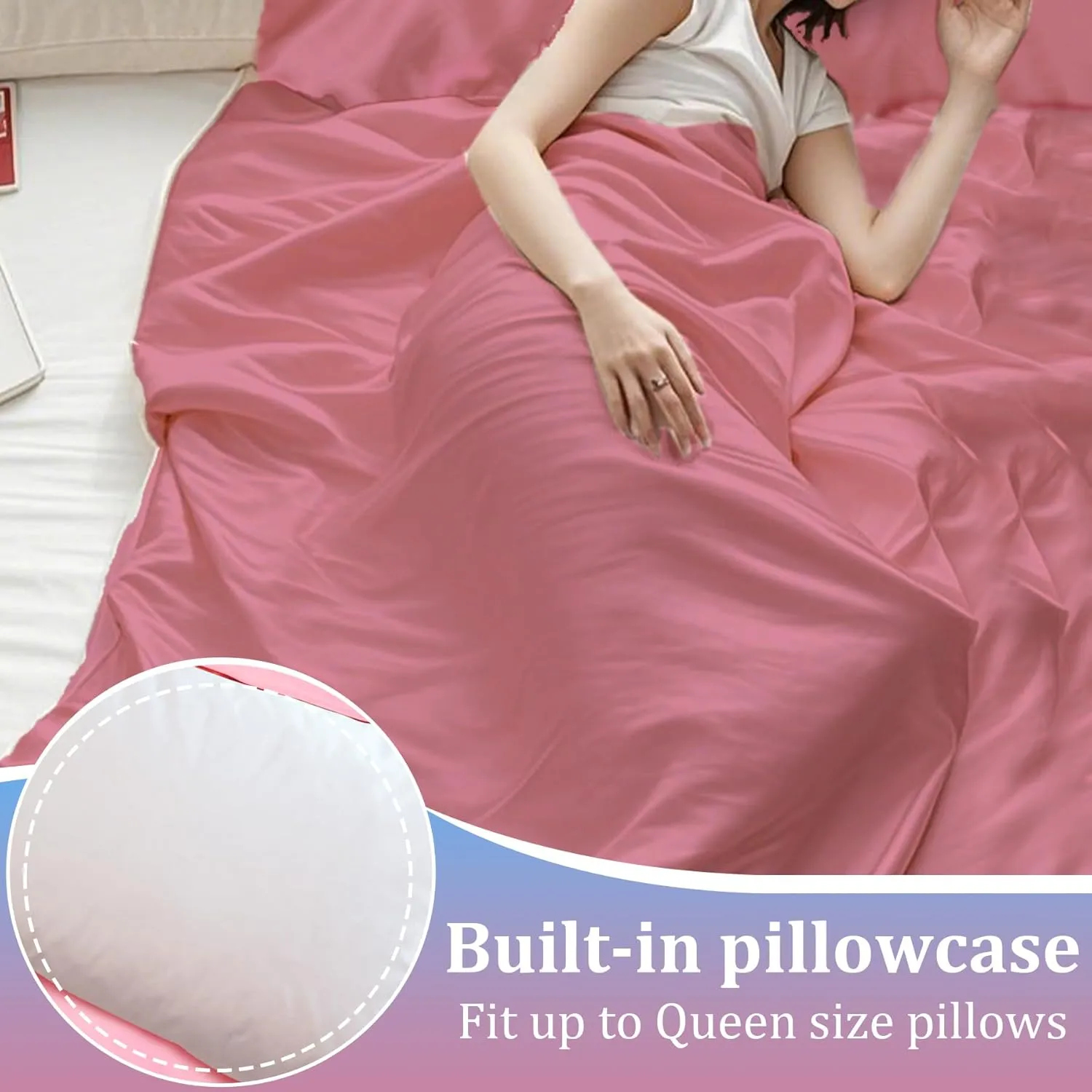 Self Tan Sleep Sack Breathable Protect Sheets From Self Tanner, Lightweight Poly Self Tanning Sheet Protector, Self Tanner Sleeping Bag, Travel And Camping Sheet, Sleeping Bag Liner