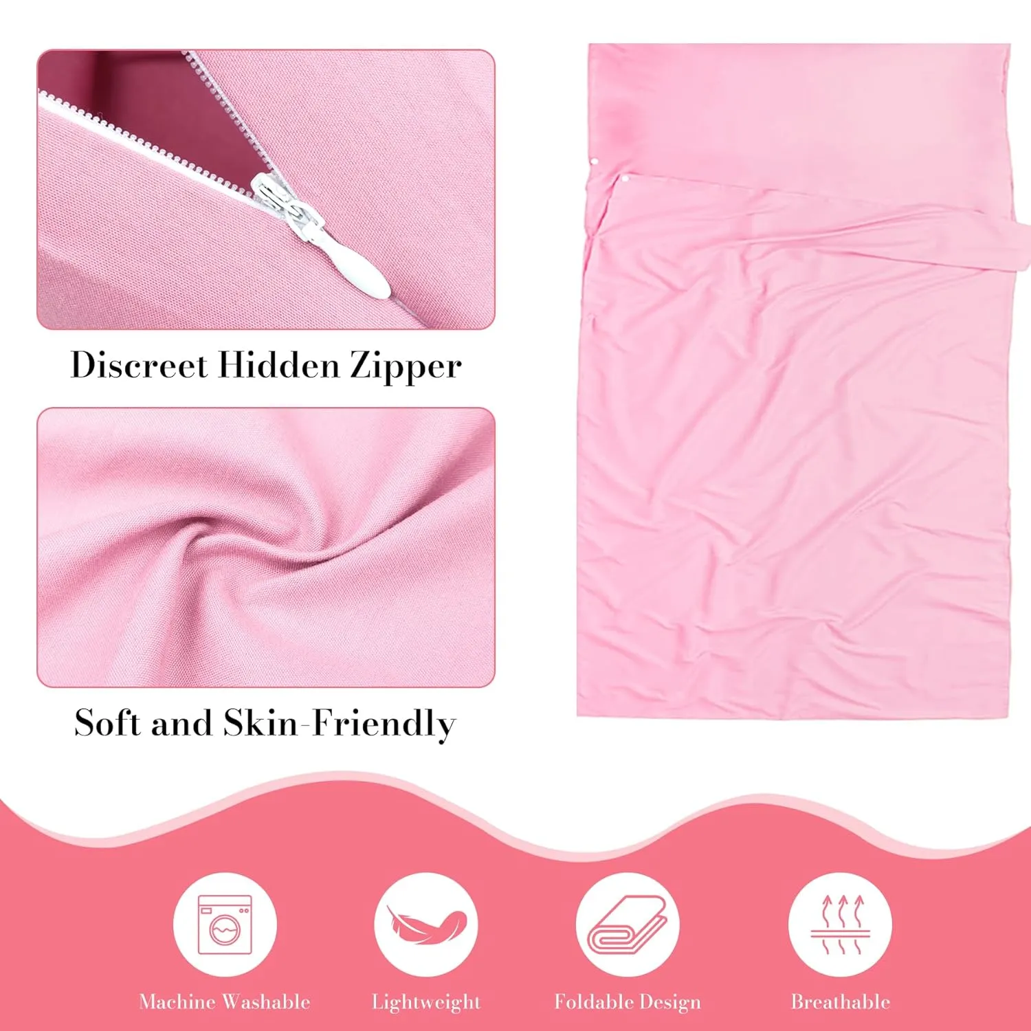 Self Tan Sleep Sack Breathable Protect Sheets From Self Tanner, Lightweight Poly Self Tanning Sheet Protector, Self Tanner Sleeping Bag, Travel And Camping Sheet, Sleeping Bag Liner
