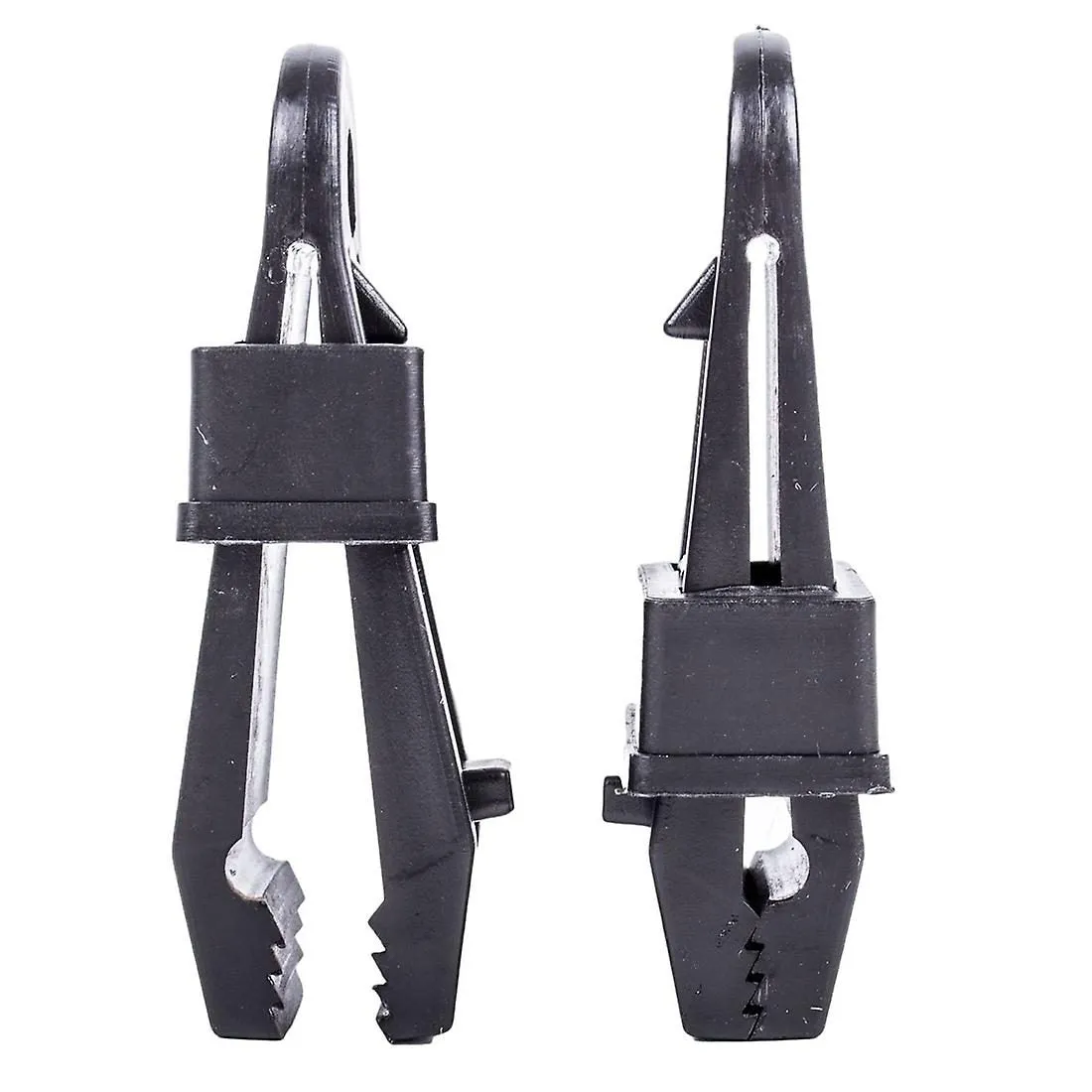 Set Of 24 Awning Carpet Clips, Plastic, Lockable By Means Of Toothing