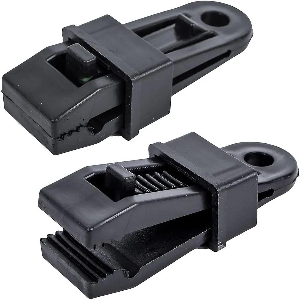Set Of 24 Awning Carpet Clips, Plastic, Lockable By Means Of Toothing