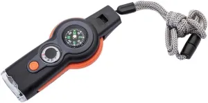 Seven in Whistle for Survival, Whistle, Compass, Thermometer, and Other Outdoor Activities