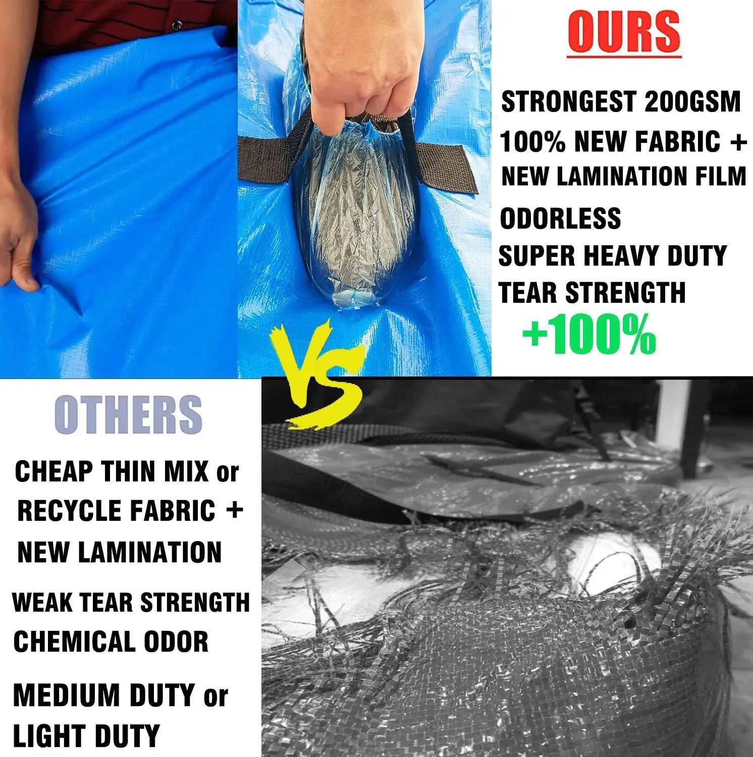 SGPAC Heavy Duty Mattress Bags for Moving and Storage,Extra Thick Twin XL Mattress Storage bag,Mattress Cover for Moving with Reinforced Handles and Zipper Closure to Prevent Rips,Made of New Material