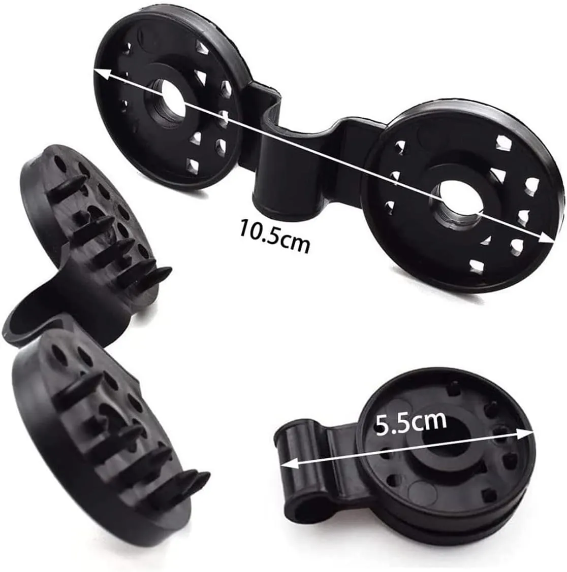 Shade Cloth Heavy Duty Lock Grip, Shade Cloth Plastic Clips, Windproof Awning Clamp Grip, Greenhouse Shade Cloth Fix Clamp,Tarp Clips Heavy Duty Lock Grip，Available in Three Colors (Black,100 Pcs)