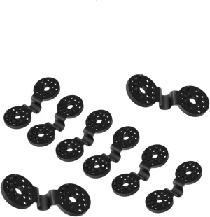 Shade Cloth Heavy Duty Lock Grip, Shade Cloth Plastic Clips, Windproof Awning Clamp Grip, Greenhouse Shade Cloth Fix Clamp,Tarp Clips Heavy Duty Lock Grip，Available in Three Colors (Black,100 Pcs)