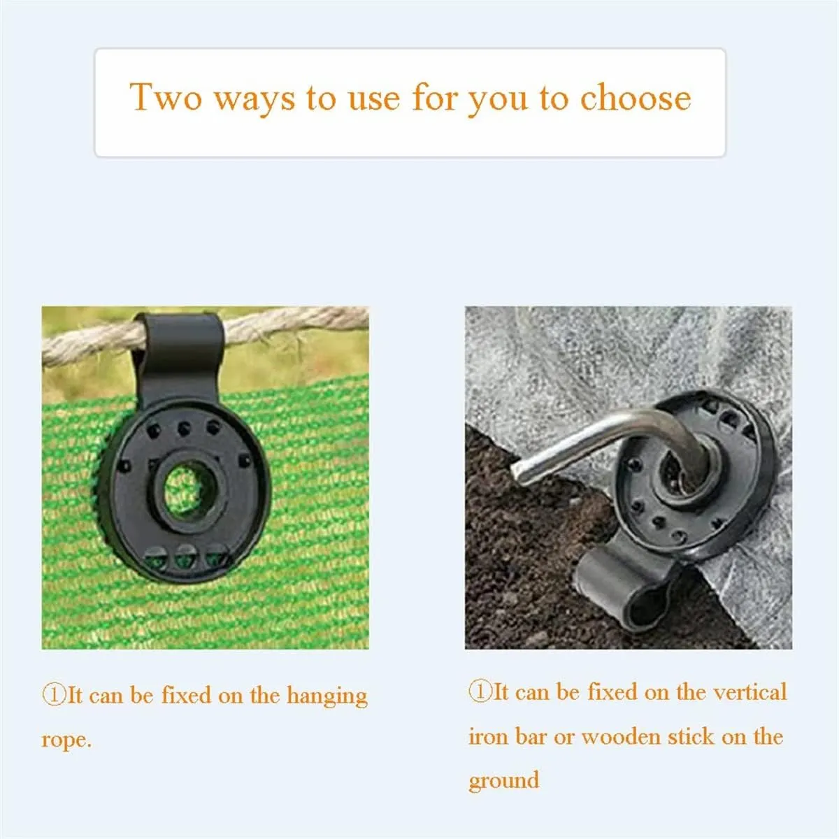 Shade Cloth Heavy Duty Lock Grip, Shade Cloth Plastic Clips, Windproof Awning Clamp Grip, Greenhouse Shade Cloth Fix Clamp,Tarp Clips Heavy Duty Lock Grip，Available in Three Colors (Black,100 Pcs)