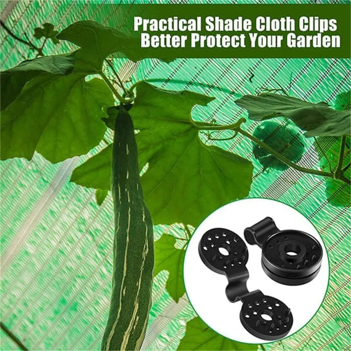 Shade Cloth Heavy Duty Lock Grip, Shade Cloth Plastic Clips, Windproof Awning Clamp Grip, Greenhouse Shade Cloth Fix Clamp,Tarp Clips Heavy Duty Lock Grip，Available in Three Colors (Black,100 Pcs)