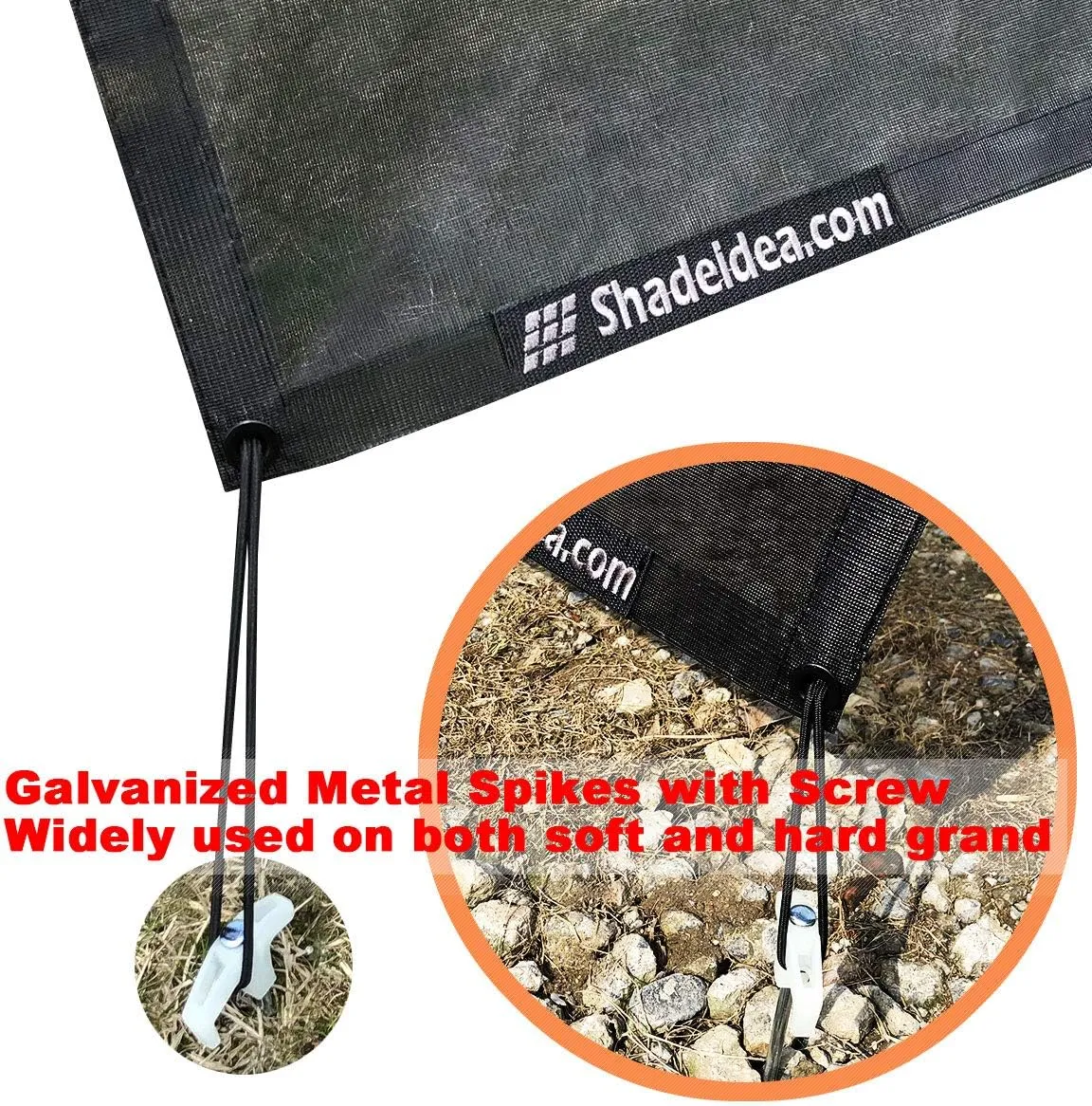 Shadeidea RV Awning Sun Shade Screen for Awning - 9' X 20' 5'' Black Mesh Sunshade Motorhome Camping Trailer UV Sunblocker Canopy Sunscreen - Offer 3 Year Warranty
