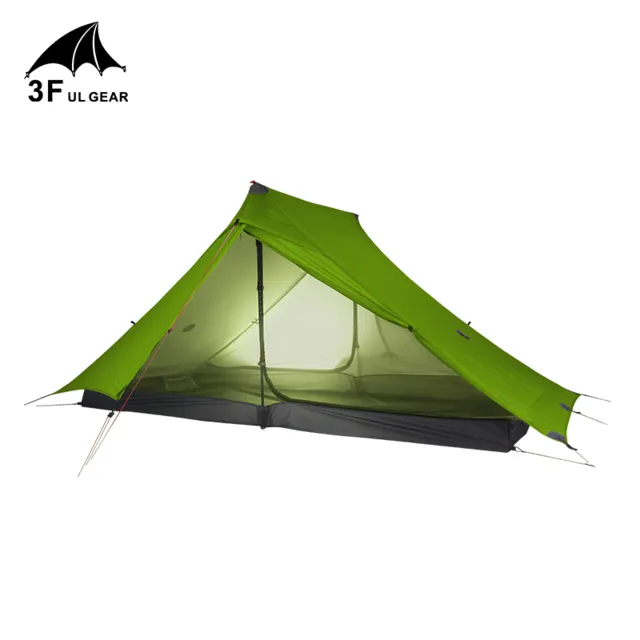 Sides 20D 2 LanShan Reliable customer support 3F Professional GEAR Silicon Outdoor Both Tent Nylon 3 All-encompassing selection Person UL 2 Camping Ultralight Season pro Tent