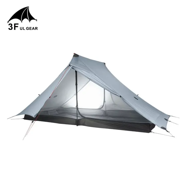 Sides 20D 2 LanShan Reliable customer support 3F Professional GEAR Silicon Outdoor Both Tent Nylon 3 All-encompassing selection Person UL 2 Camping Ultralight Season pro Tent