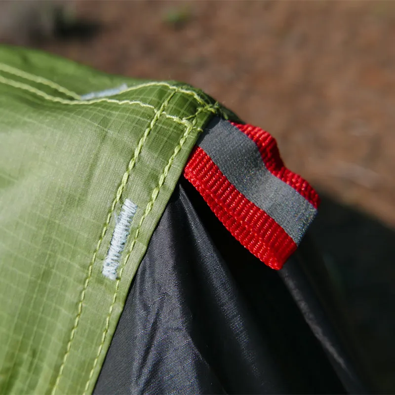 Silicon coated double tip single tip pole less tent rainproof