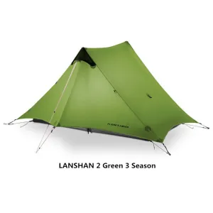 Silicon coated double tip single tip pole less tent rainproof