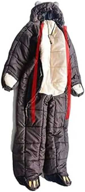 Single Sleeping Bag Lightweight Mummy Double Zipper Adult Sleeping Bag with Arm Legs, Outdoor Adventure & Survival Essentials,L