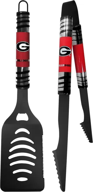 Siskiyou Sports NCAA Georgia Bulldogs 2 pc Black Tailgate BBQ Set Team Colors, One Size