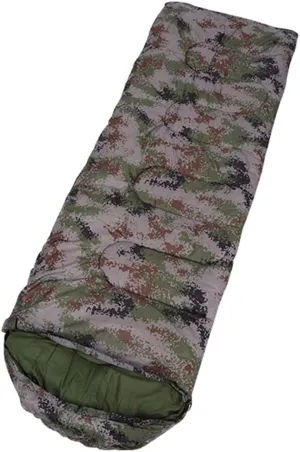 Sleeping Bag for Adults, Envelope Compact Outdoor Sleeping Bags, with Compression Sack, for Adults & Kids -Indoor & Outdoor, Camping, Backpacking, Hiking-1kg_Digital Camouflage Super