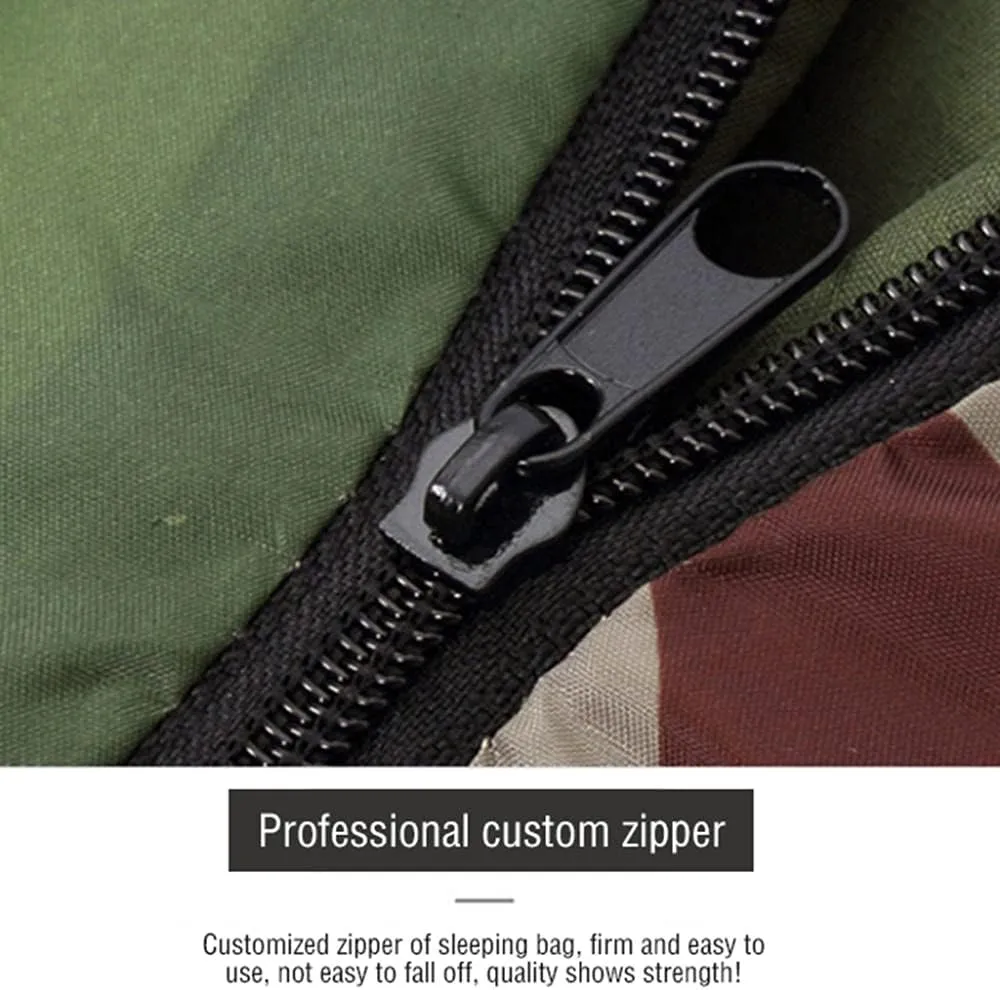 Sleeping Bag for Adults, Envelope Compact Outdoor Sleeping Bags, with Compression Sack, for Adults & Kids -Indoor & Outdoor, Camping, Backpacking, Hiking-1kg_Digital Camouflage Super