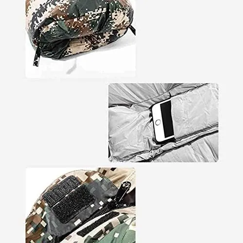 Sleeping Bag for Lightweight Warm and Washable 3 Season Backpacking Sleeping Bag for Hiking Traveling & Outdoor Activities，1500G