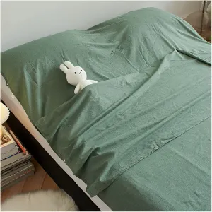 Sleeping Bag Liners Comfortable Cotton Sleeping Bag Liner, Lightweight Portable Compact Travel Camping Sheet with Zipper, Machine Washable (Color : Green, Size : 190x210cm)