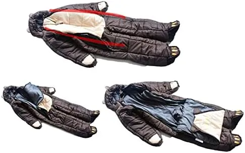 Sleeping Bag Suit for Adults Portable Lightweight 3-4 Season Sleeping Bags with for Arms and Feet Humanoid Sleeping Bag for Camping, Backpacking Or Hiking