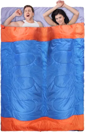 Sleeping Bags for Adults, 3 Season Warm & Cool Weather Camping Sleeping Bag Lightweight Waterproof Sleeping Bags for Adults Kids Outdoors Traveling