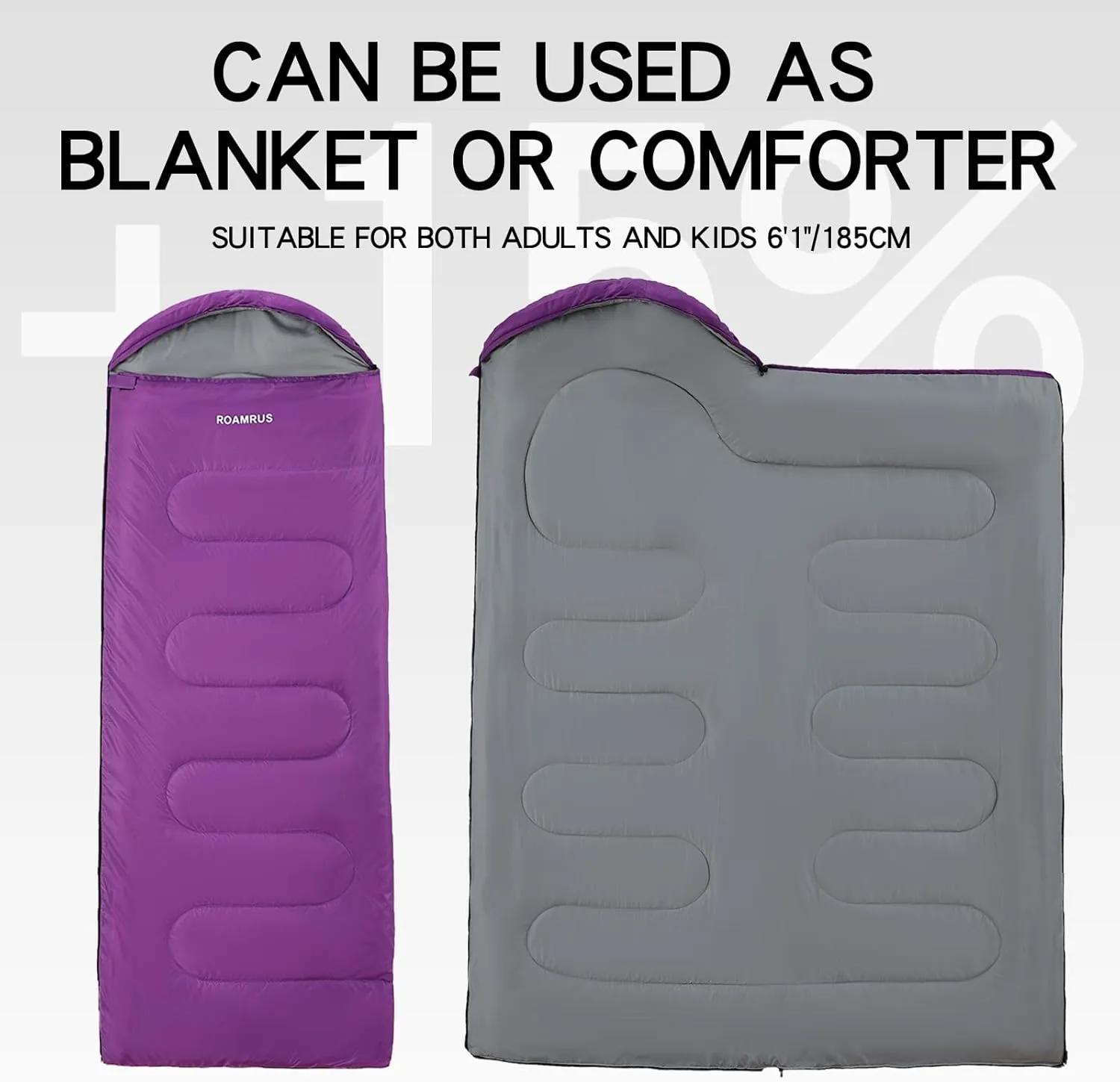 Sleeping Bags for Adults 30/40/50 ℉ Cold Weather,Portable, Waterproof,Lightweight Sleeping Bag for Tall Girls Boys with Compression Sack for Warm Camping,Outdoor & Indoor,Hiking