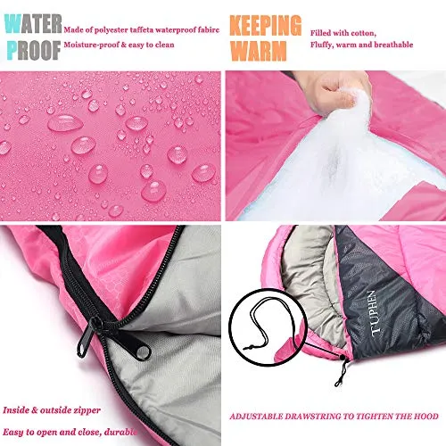Sleeping Bags for Adults,Kids-Backpacking Camping Microfiber Liner