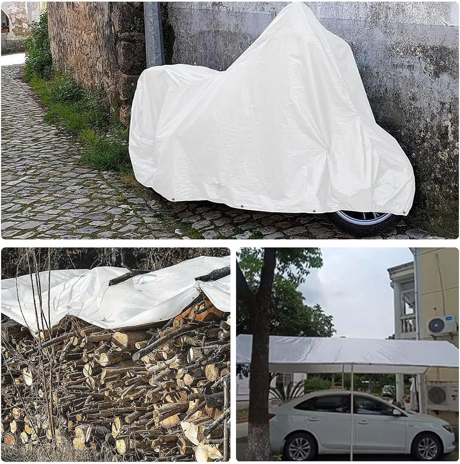 Small Multipurpose Cover, Canvas Tarps Heavy Duty s with Aluminum Grommets,Multipurpose Drop Cloth, Durable Tarp Cover Sheet for Outdoor and Indoor Use(1x2m)
