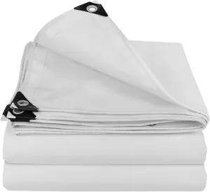 Small Multipurpose Cover, Canvas Tarps Heavy Duty s with Aluminum Grommets,Multipurpose Drop Cloth, Durable Tarp Cover Sheet for Outdoor and Indoor Use(1x2m)