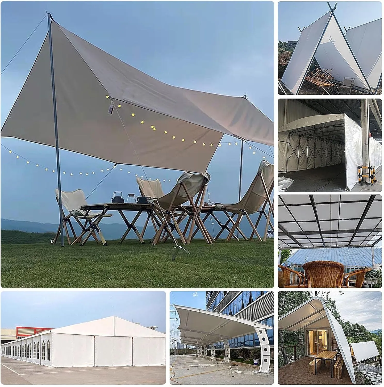 Small Multipurpose Cover, Canvas Tarps Heavy Duty s with Aluminum Grommets,Multipurpose Drop Cloth, Durable Tarp Cover Sheet for Outdoor and Indoor Use(1x2m)